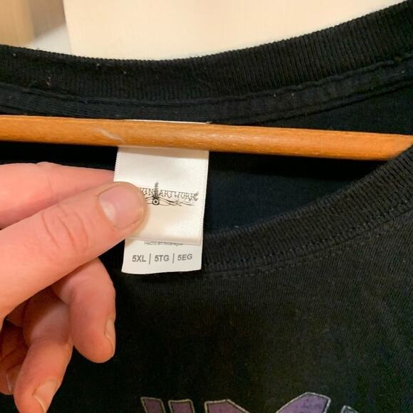 Jimi Hendrix black rock rock n roll tee shirt! in a hard to find 5XL! - Picture 3 of 5